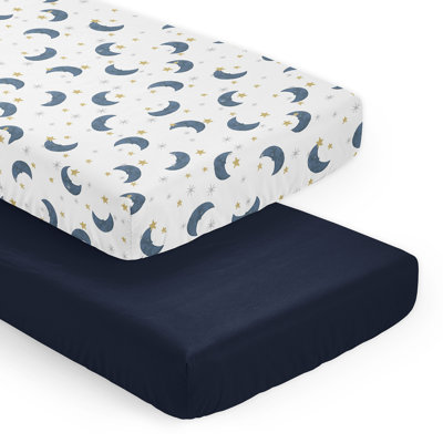 Moon Bear 2 Pack Fitted Crib Sheet by Sweet Jojo Designs