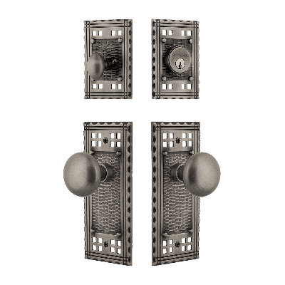 Ensemble d'entrée Nostalgic Warehouse Craftsman avec bouton New York
