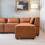 Canapé modulaire en cuir 6 pièces Drua
