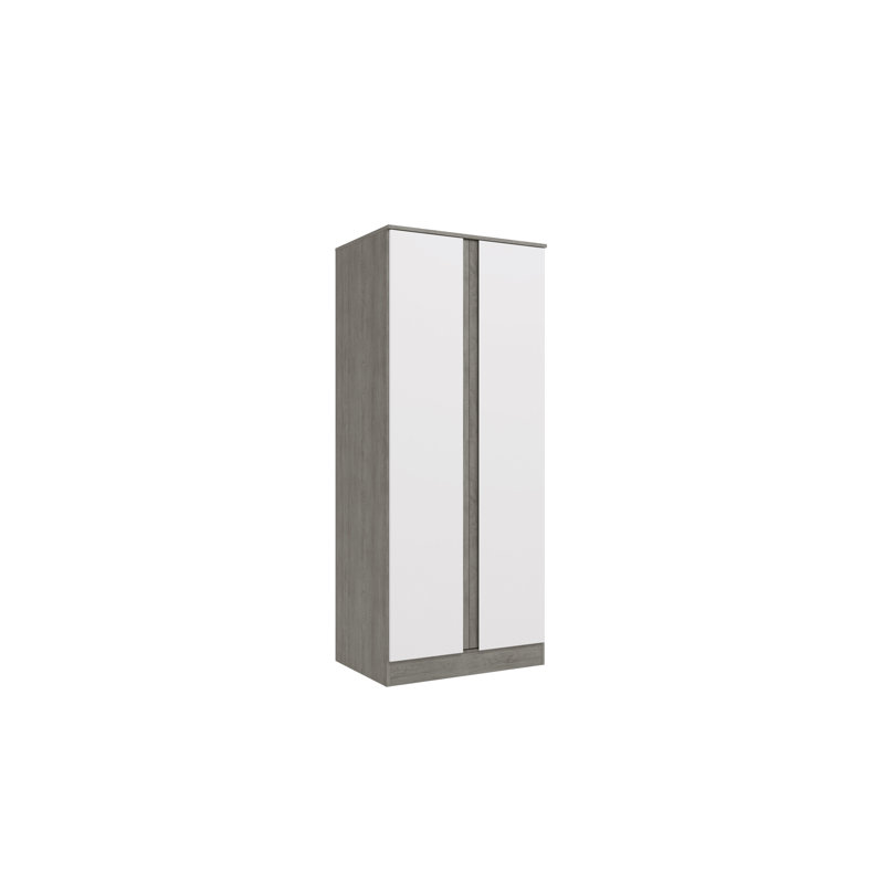 Lovmilla 2 Door Solid Wood Wardrobe