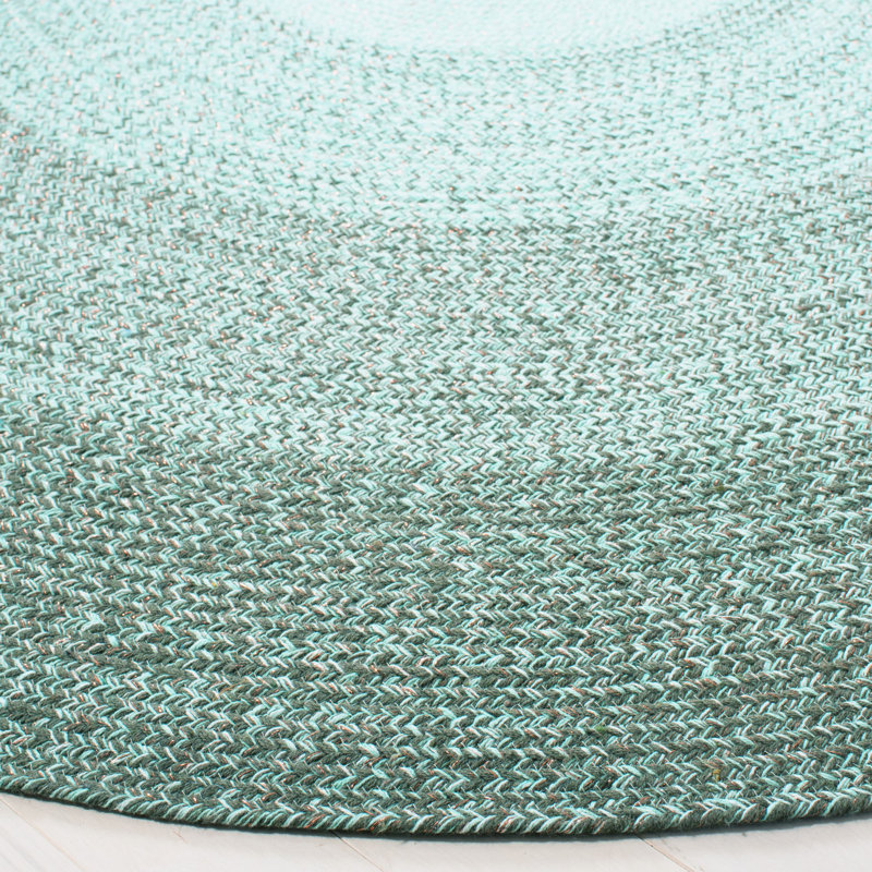Tapis en coton tissé à la main Gympie, Rond 5 pi