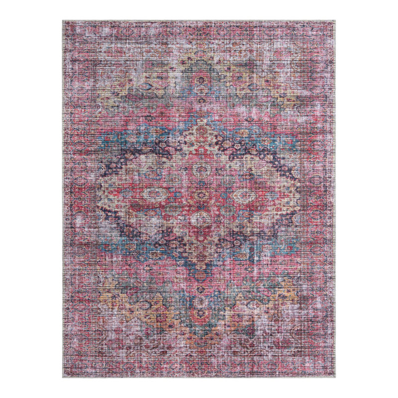 Gutshall Chenille Oriental Indoor Rug, Rectangle 9'2" x 12'