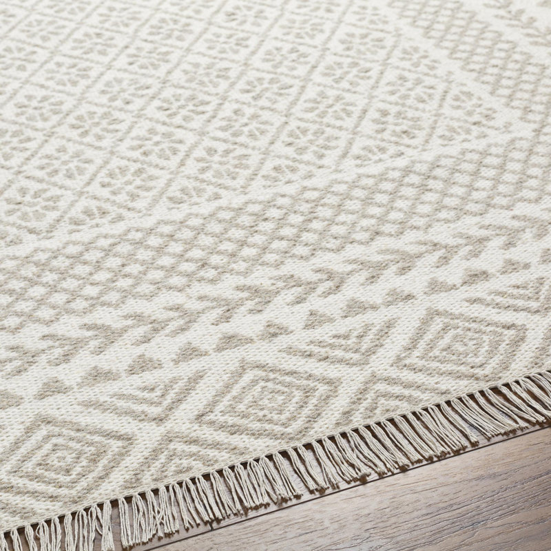 Kenyatta Wool Geometric Indoor Rug, Rectangle 2' x 3'