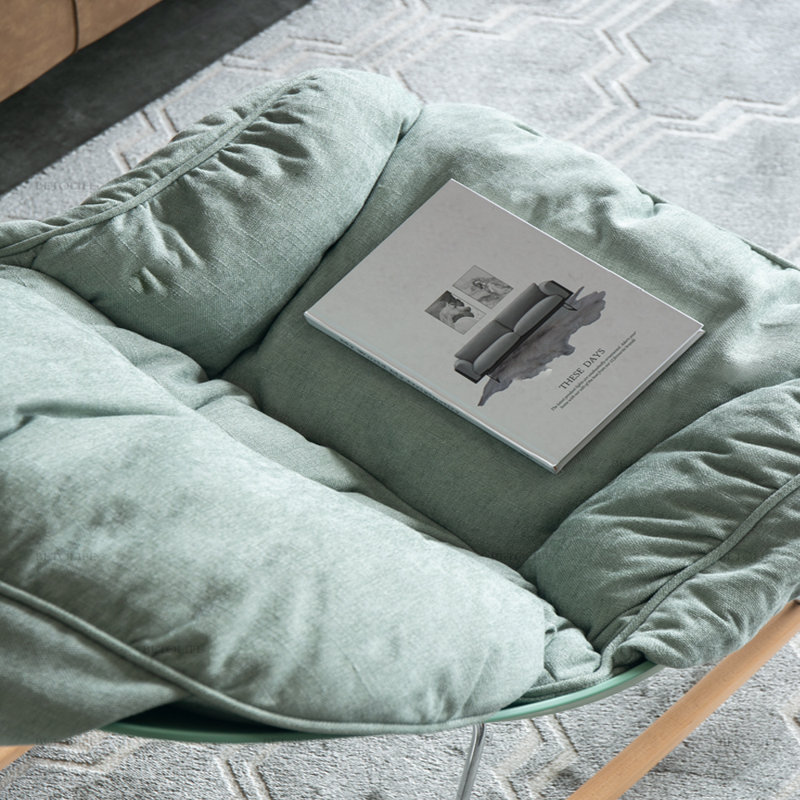 Chaise berçante Minimalist Home, Vert