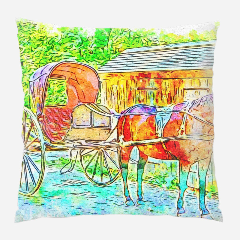 Nutter Reversible Throw Pillow, Indoor, Microsuede