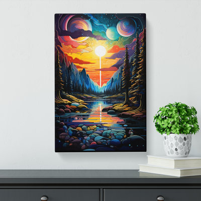 Lake Futurism - Wrapped Canvas
