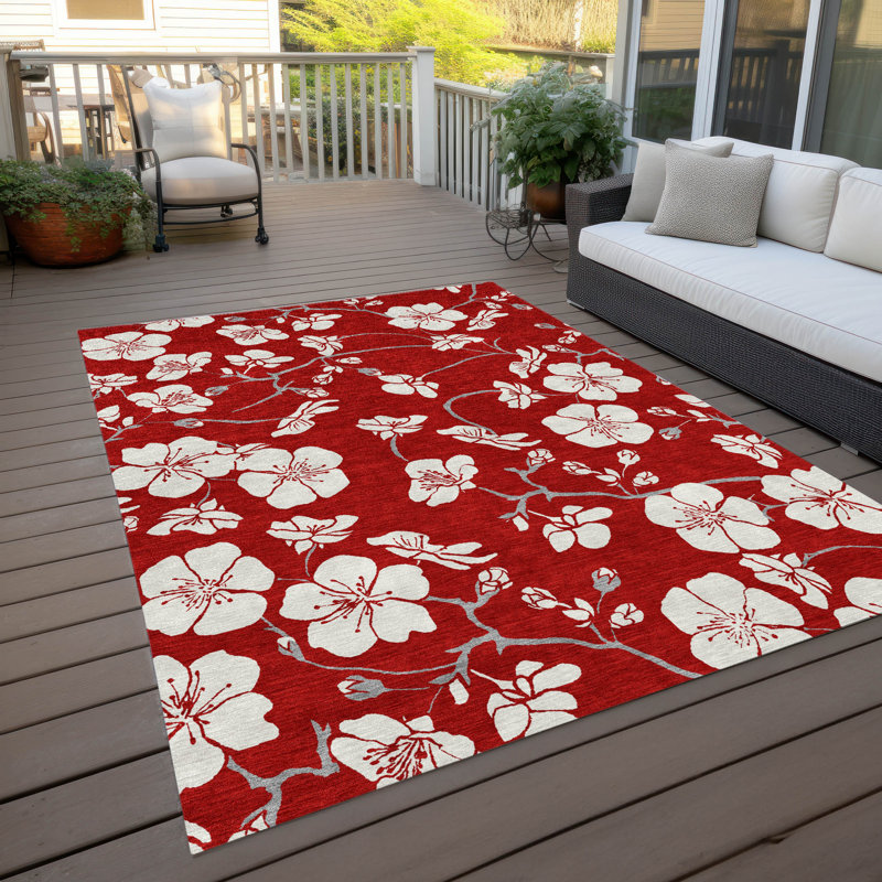  Machine Washable Indoor/Outdoor Chayden ACN1032 Rug, Rectangle 10' x 14'