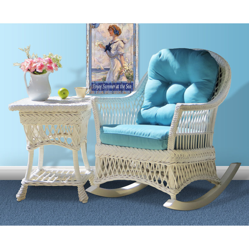 Chaise berçante Baney, Crème