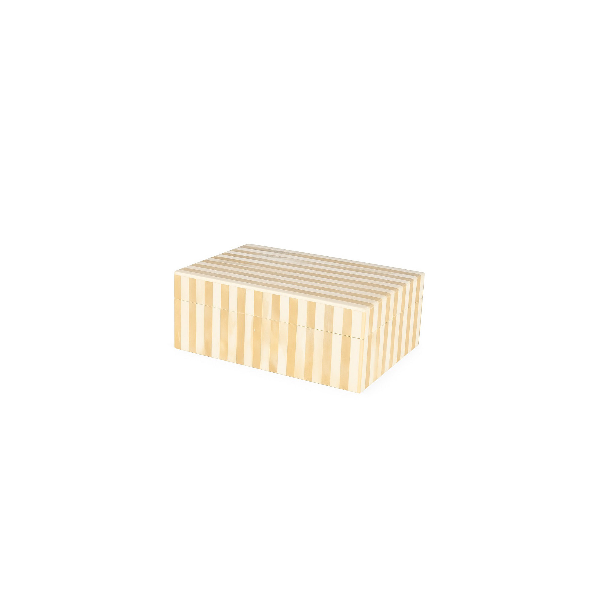 Dilan Bone China Decorative Box, 3" H x 6" W x 8" D