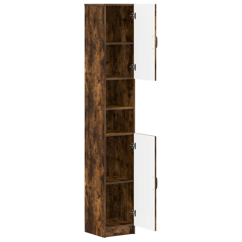 Linen Cabinet, Smoked Oak