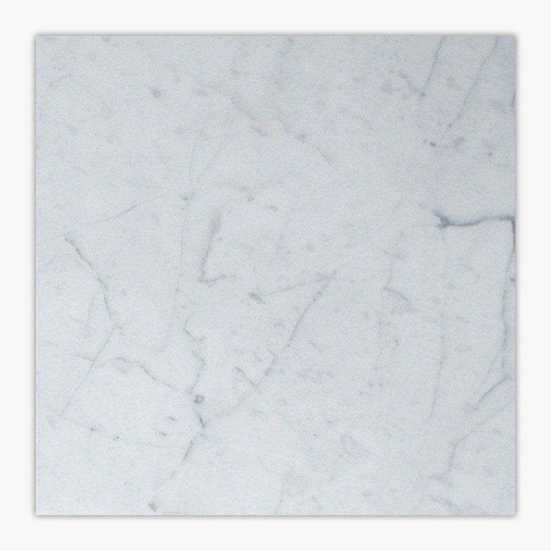 Carreau de marbre et de plancher 4 po x 4 po Carrara