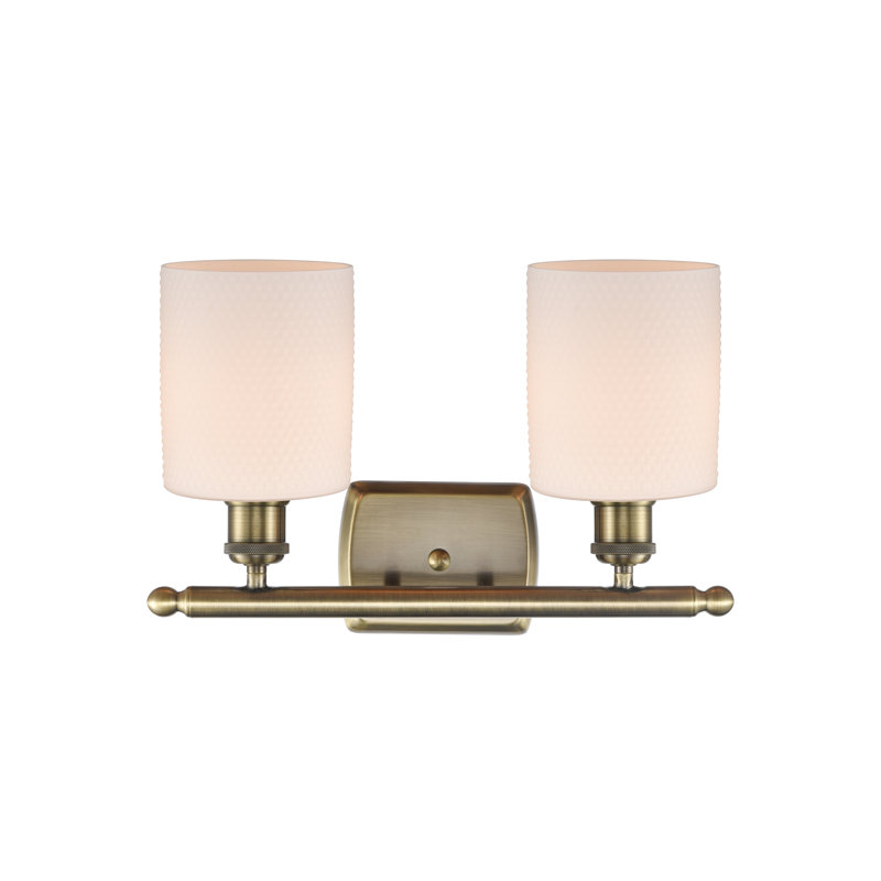 Wiens 2 - Light Dimmable Vanity Light, Incandescent, Matte White