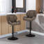 Dequavius Swivel Upholstered Adjustable Height Counter Stool-439739463