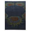 Tapis carré bleu marine Myrick