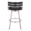 Tabouret de bar pivotant Gimsby - noir