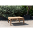 Table basse d'extérieur 100% bois de teck massif et aluminium Amazonia