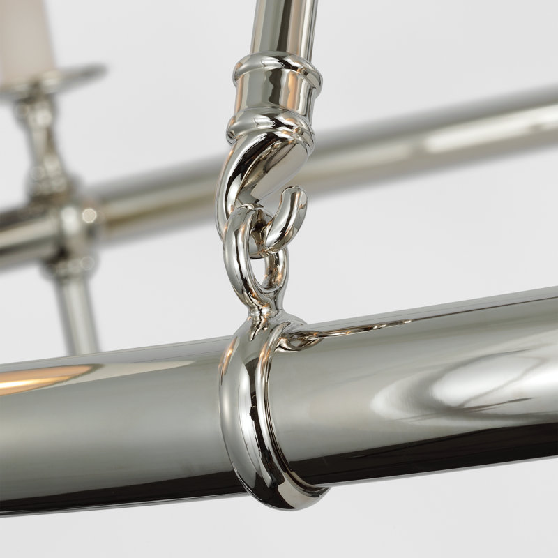 Classic 8 - Light Chandelier, Polished Nickel