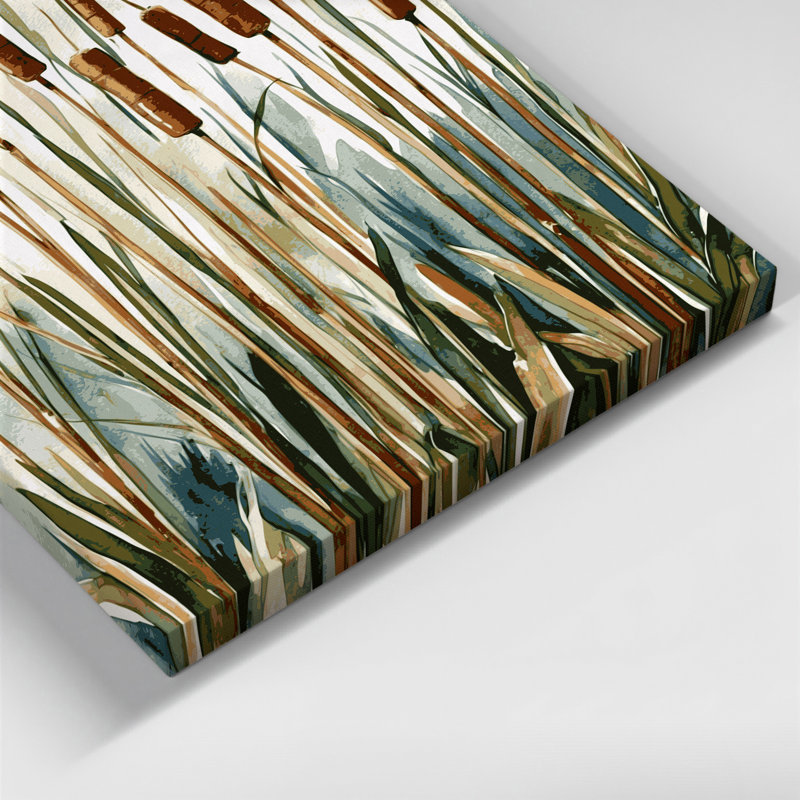 "Watercolor Botanical 97", art mural sur toile blanche, H 8 po x l 10 po