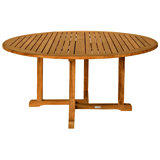 Oxford Teak Outdoor Round Dining Table