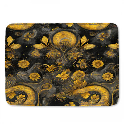 Tapis de bain Ornate Floral Swirls