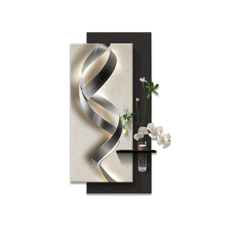 Image murale d'art moderne en grès, H 62,99 po x l 31,5 po