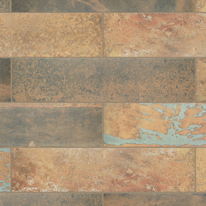 Maheno 9" x 36" Porcelain Singular Wall & Floor Tile