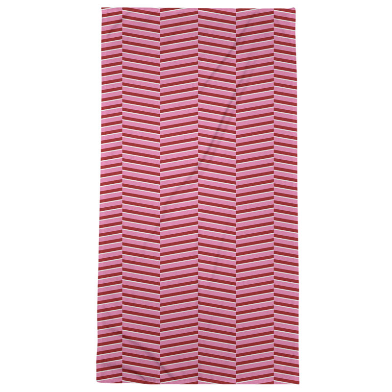 Bath Towel, Pink/Red, Microfiber