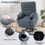 Fauteuil inclinable électrique Power Lift pour personnes âgées - bleu-1864081516