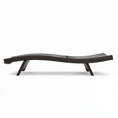 Chaise longue en osier PE