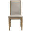 Chaise d'appoint de salle à manger rembourrée Dreydon Barley (ensemble de 2)