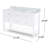 Dewie 61'' Double Bathroom Vanity with Marble Top