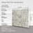 Florida 12" x 12" Natural Stone Grid Pebble Mosaic Wall Tile-93373810