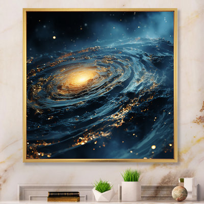 Glorying Galaxy Black Hole - Abstract Spirals, art mural