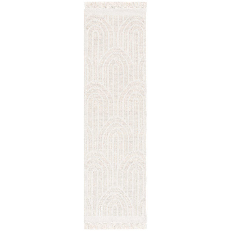 Kreyton Hand Woven Wool Striped Rug, Runner 2'3" x 8'