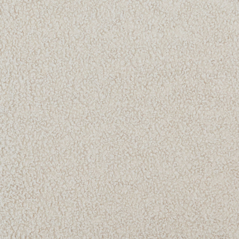 Chaise pivotante Rainier Teddy, Faux peau de mouton blanc cassé