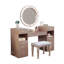 Ensemble de meuble-lavabo 1Pc avec tabourets rembourrés Glam Style