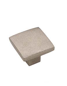 Mission Bronze Square Knob, Platinum