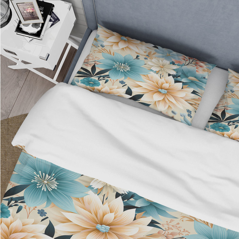 Ensemble de housse de couette Dav, Housse de couette pour grand lit et 2 taies décor