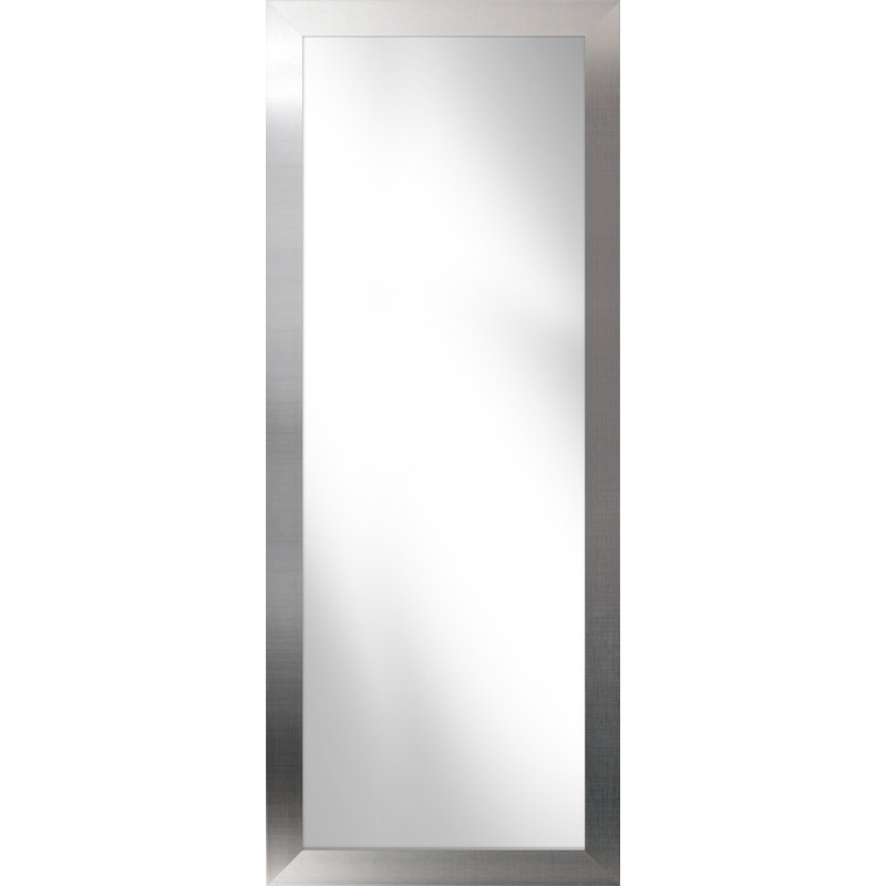 Edmondson Plastic Flat Leaning Mirror, 183 cm H x 73 cm W, Silver