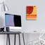  «Red Dot Series 1» par Laura Gibson, art mural en verre acrylique, 12 po x 16 po