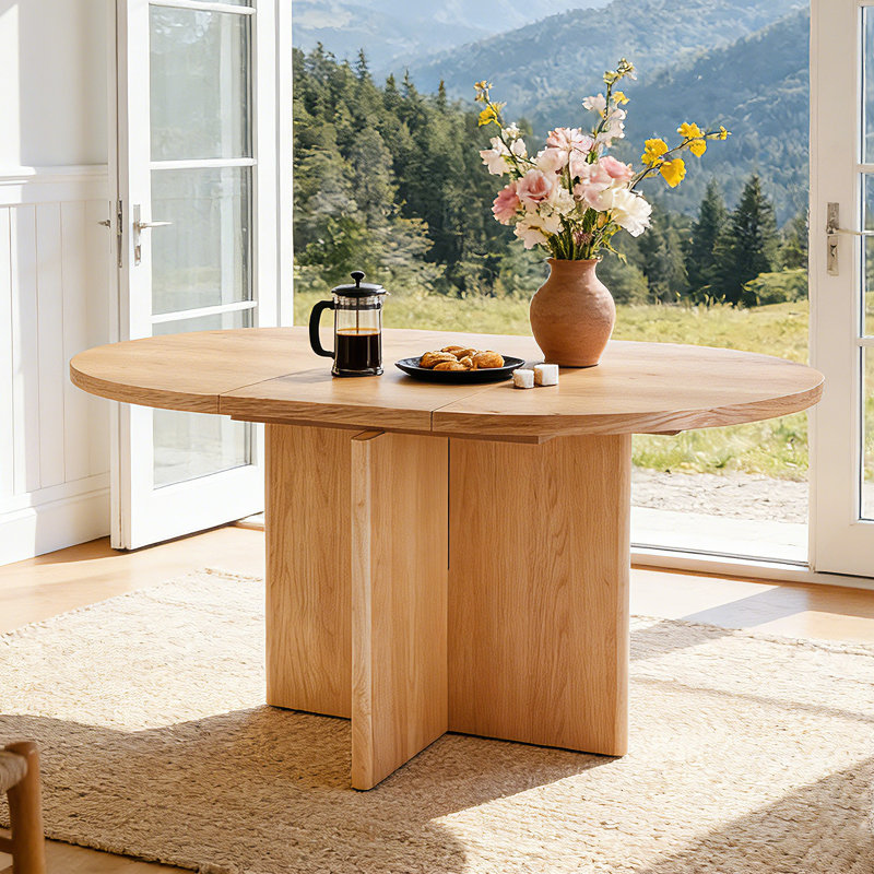 Table de salle à manger en bois massif 58 po Pelaga