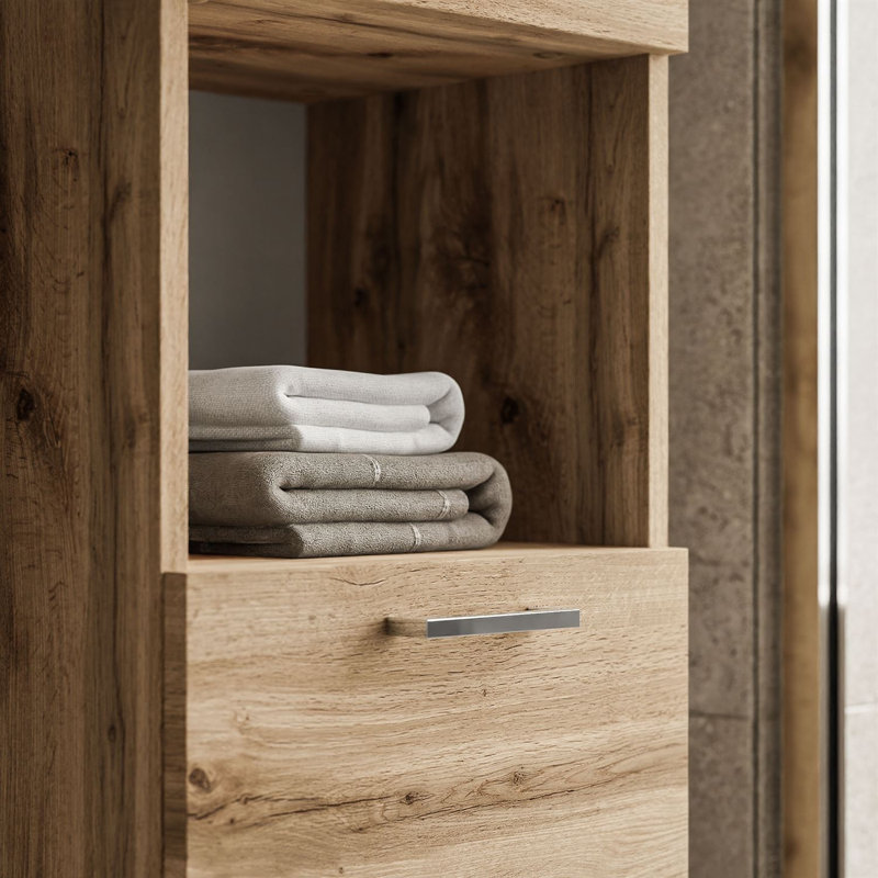 Wall Mounted Combined Vanity Unit with Vessel Ceramic Basin, LUMIRE LOFT III