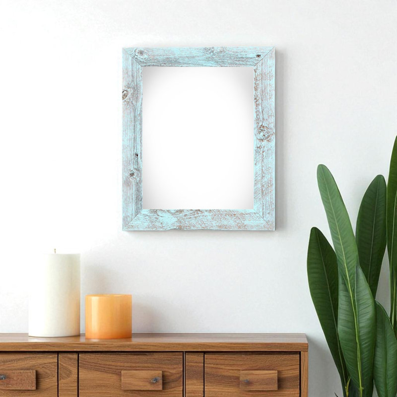 Cadre photo simple Bianca-Maria, L 9 po x H 12 po, Aqua pâle