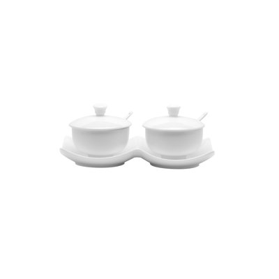 Red Vanilla Fare 5 Piece Condiment Server Set