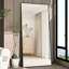 Miroir de plancher rectangulaire en métal de 65 po x 24 po Kulis-883281386