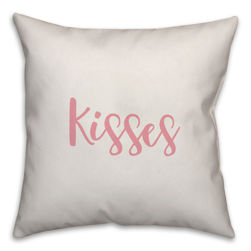 Throw Pillow, Pillow Cover, White/Pink