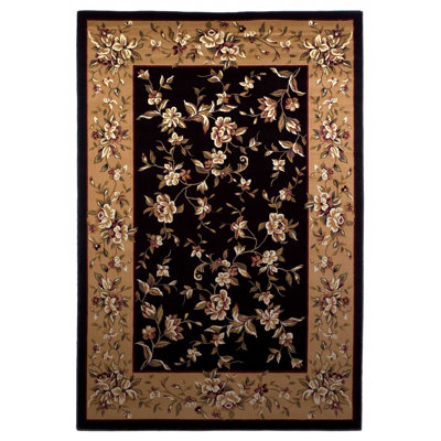 Tapis noir / beige Daine