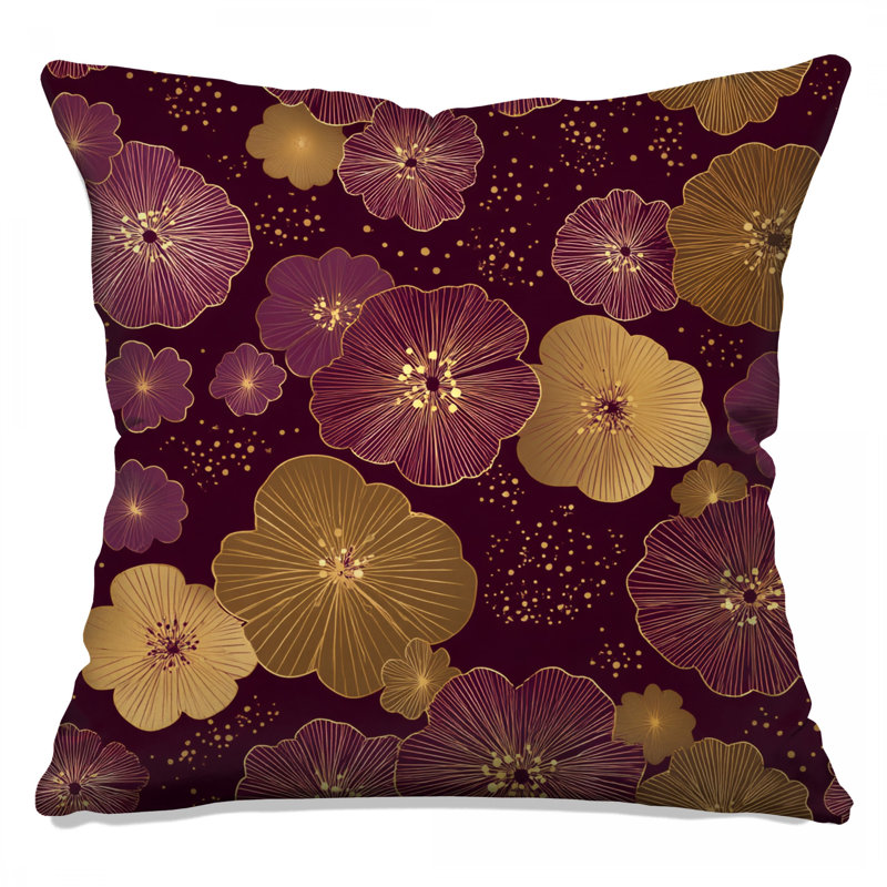 Coussin Floral, 20 po x 20 po