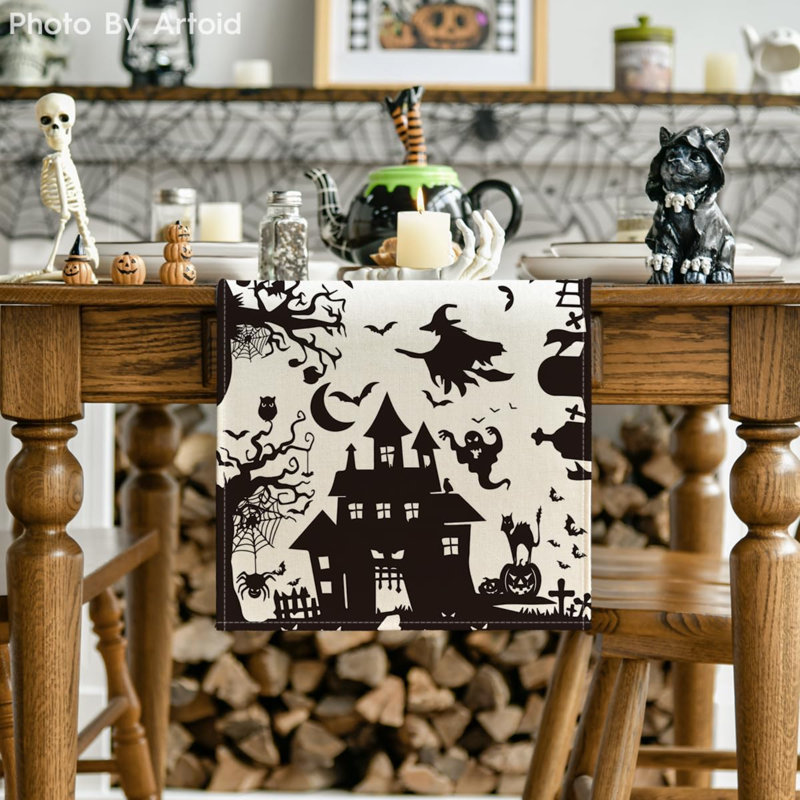 Jovell Runner Halloween Polyester Table Runner
