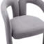 Ensemble de 2 chaises de salle à manger / d'appoint contemporaines en velours-281236306